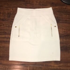 Diane Von Furstenberg White mid skirt